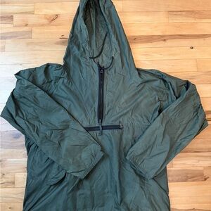 Vintage Gap Men's Green Hooded Jacket